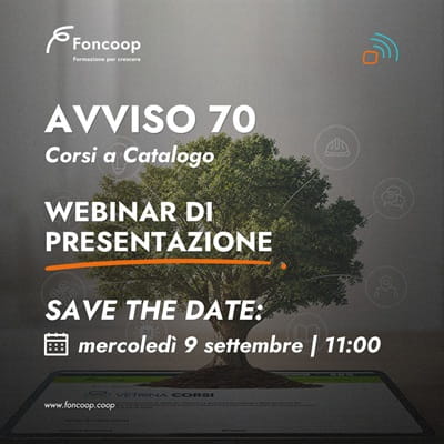 avviso 70 foncoop webinar